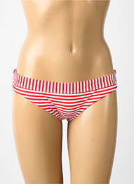Bas de maillot de bain imprimé rayures culotte rouge SEAFOLLY femme
