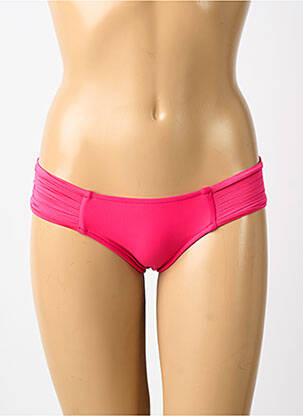 Bas de maillot de bain tissage satiné culotte rose SEAFOLLY femme