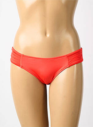 Bas de maillot de bain tissage satiné culotte orange SEAFOLLY femme