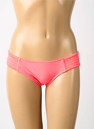 Bas de maillot de bain tissage satiné culotte rose clair SEAFOLLY femme
