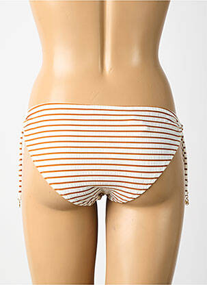 Bas de maillot de bain tissage satiné bikini beige WATERCULT femme