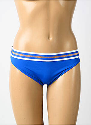 Bas de maillot de bain tissage satiné culotte bleu LISE CHARMEL femme