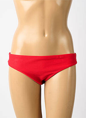Bas de maillot de bain effet matière satinée culotte rouge SEAFOLLY femme