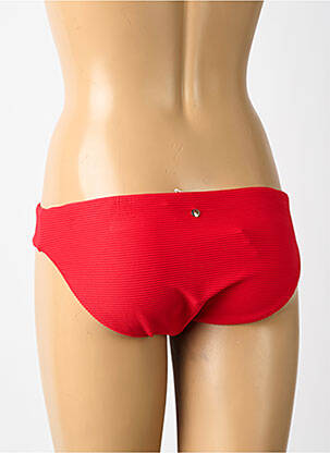 Bas de maillot de bain effet matière satinée culotte rouge SEAFOLLY femme