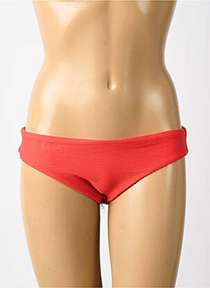 Bas de maillot de bain effet matière satinée culotte orange SEAFOLLY femme