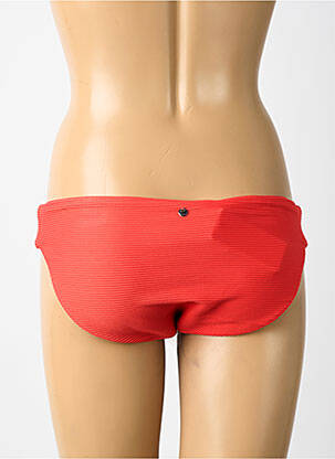 Bas de maillot de bain effet matière satinée culotte orange SEAFOLLY femme