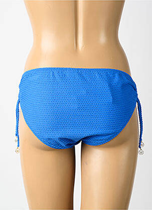 Bas de maillot de bain tissage satiné bikini bleu WATERCULT femme