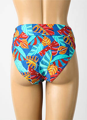 Bas de maillot de bain imprimé fleurs culotte bleu ANTIGEL femme