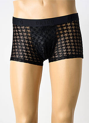 Boxer stretch noir LOUISA BRACQ homme