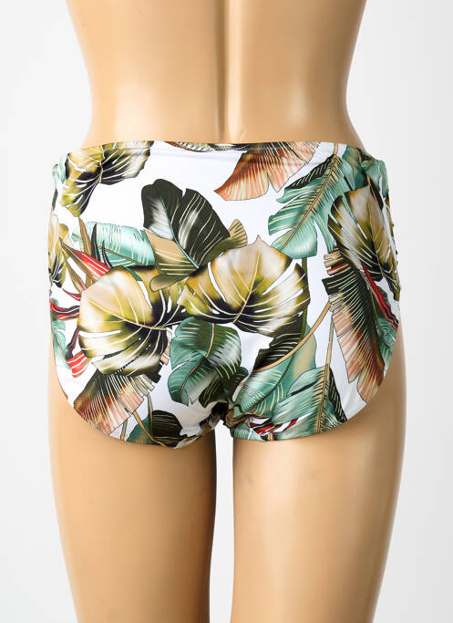 Bas de maillot de bain imprimé fleurs culotte vert FANTASIE femme