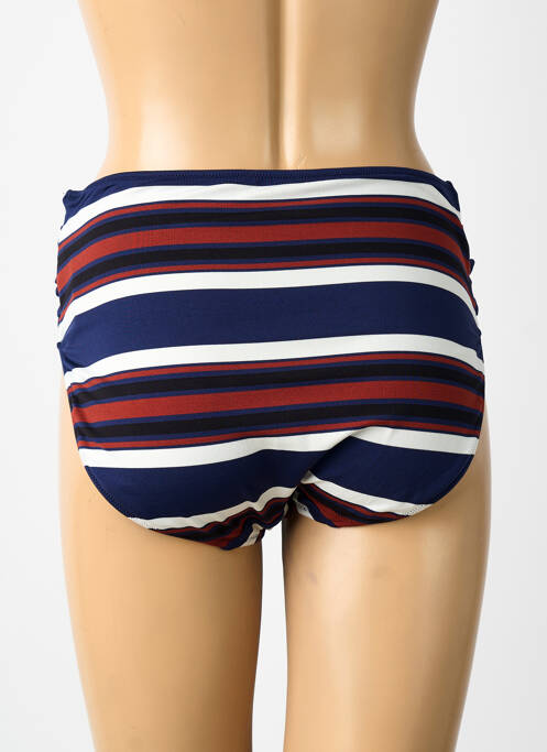 Bas de maillot de bain imprimé rayures culotte bleu FANTASIE femme