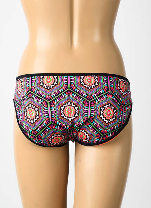 Bas de maillot de bain imprimé fantaisie culotte noir FREYA femme