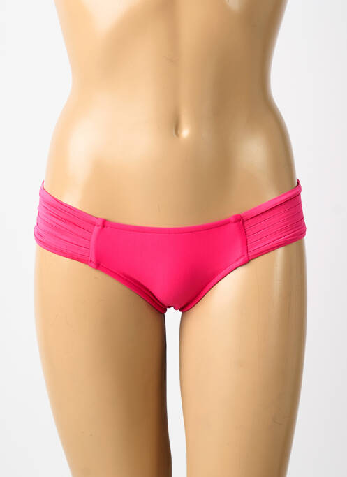 Bas de maillot de bain tissage satiné culotte rose SEAFOLLY femme