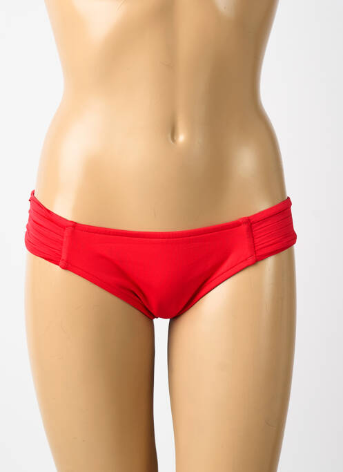 Bas de maillot de bain tissage satiné culotte rouge SEAFOLLY femme