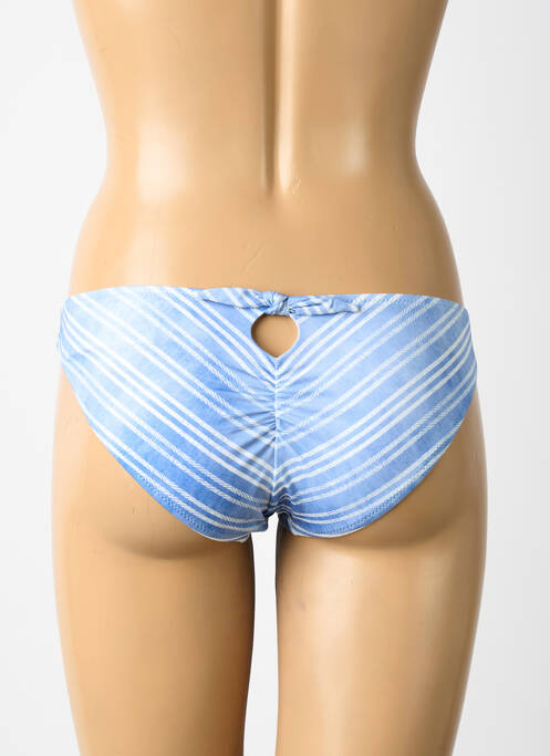 Bas de maillot de bain imprimé rayures culotte bleu WATERCULT femme