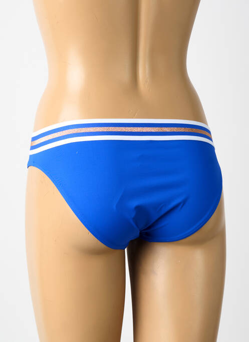 Bas de maillot de bain tissage satiné culotte bleu LISE CHARMEL femme