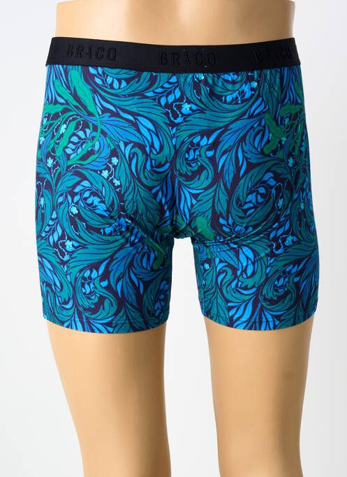 Boxer imprimé fantaisie bleu LOUISA BRACQ homme