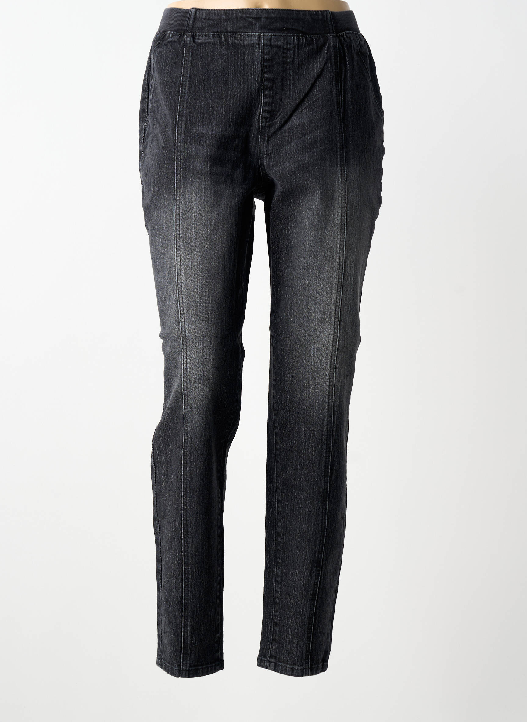 Jegging délavé taille normale gris SHEEGO femme