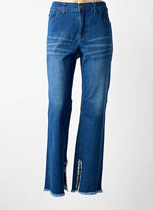 Jeans coupe droite stretch taille normale bleu SHEEGO femme