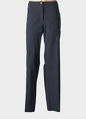Pantalon droit stretch taille normale bleu NO SECRET femme