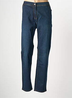 Jeans coupe droite stretch taille normale bleu ADELINA BY SCHEITER femme