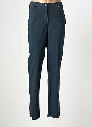 Pantalon droit stretch taille normale bleu NO SECRET femme