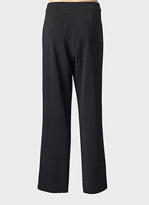 Pantalon droit tissage crêpe noir JEAN DELFIN femme