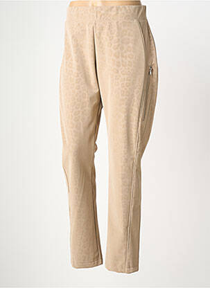 Pantalon droit stretch taille normale beige SEE YOU femme