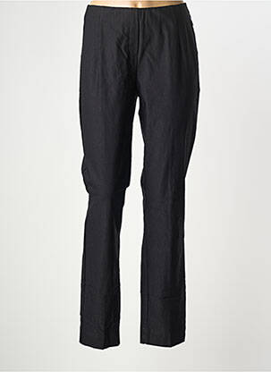 Pantalon droit stretch taille normale noir ADELINA BY SCHEITER femme
