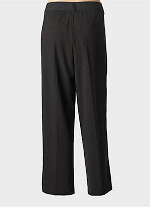 Pantalon 7/8 fermeture zippée sous rabat avec crochet taille normale noir CISO femme