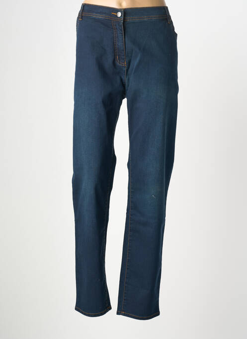 Jeans coupe droite stretch taille normale bleu ADELINA BY SCHEITER femme