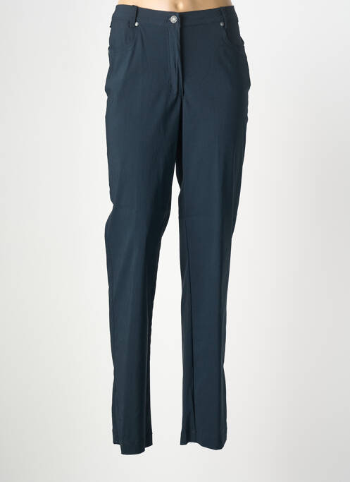 Pantalon droit stretch taille normale bleu NO SECRET femme