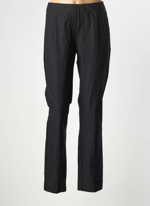 Pantalon droit stretch taille normale noir ADELINA BY SCHEITER femme