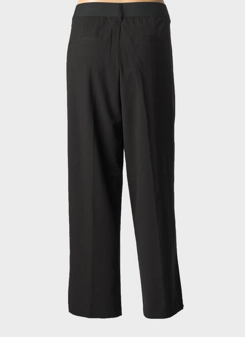 Pantalon 7/8 fermeture zippée sous rabat avec crochet taille normale noir CISO femme