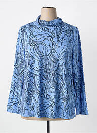 Pull manches longues manches longues bleu SIGNATURE femme