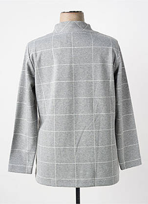 Sweat-shirt manches longues manches longues gris SEE YOU femme