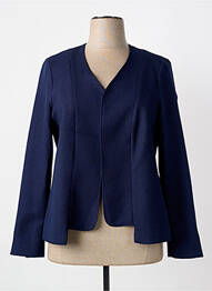 Veste casual coupe droite bleu FRANCE RIVOIRE femme