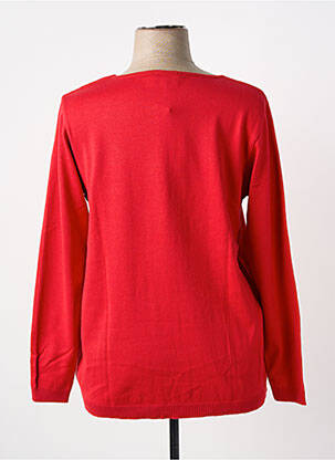 Pull col rond manches longues rouge APRICO femme