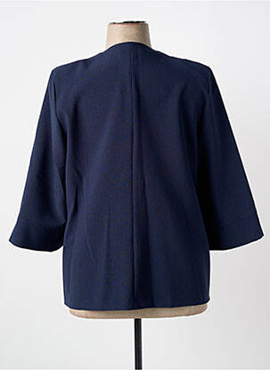Veste casual coupe droite bleu FRANCE RIVOIRE femme
