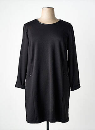 Robe mi-longue manches longues manches longues noir NO SECRET femme