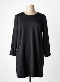 Robe mi-longue manches longues manches longues noir NO SECRET femme