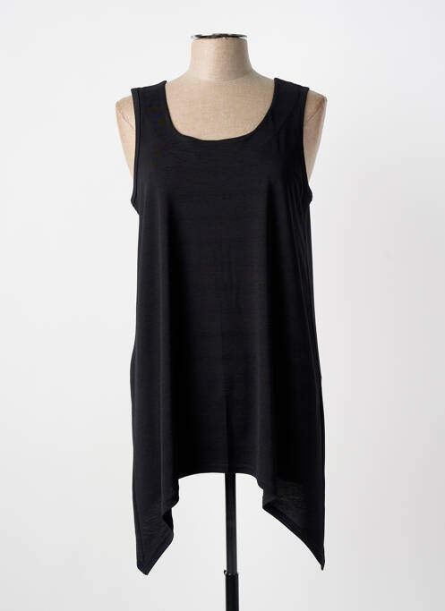 Top coupe fluide fines bretelles noir JEAN MARC PHILIPPE femme