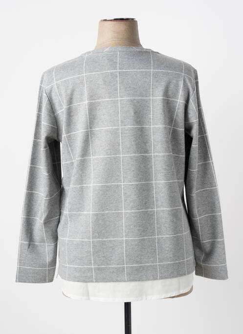 Sweat-shirt manches longues manches longues gris SEE YOU femme