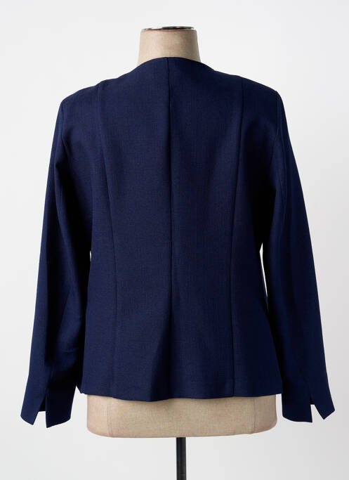 Veste casual coupe droite bleu FRANCE RIVOIRE femme