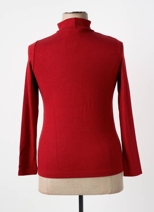 Sous-pull coupe cintrée manches longues rouge GRIFFON femme