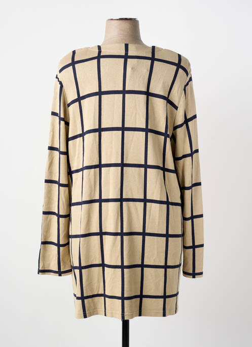 Gilet manches longues beige MONA LISA femme