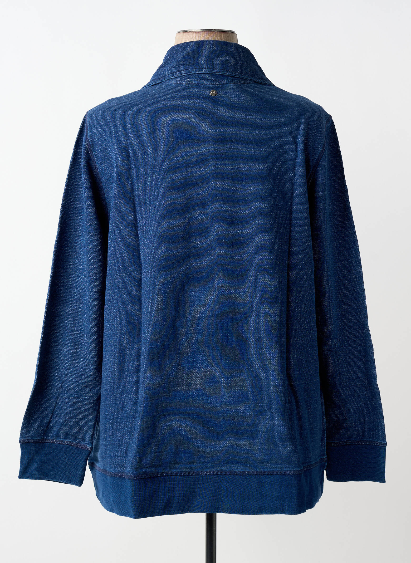 Sweat-shirt manches longues manches longues bleu SHEEGO femme