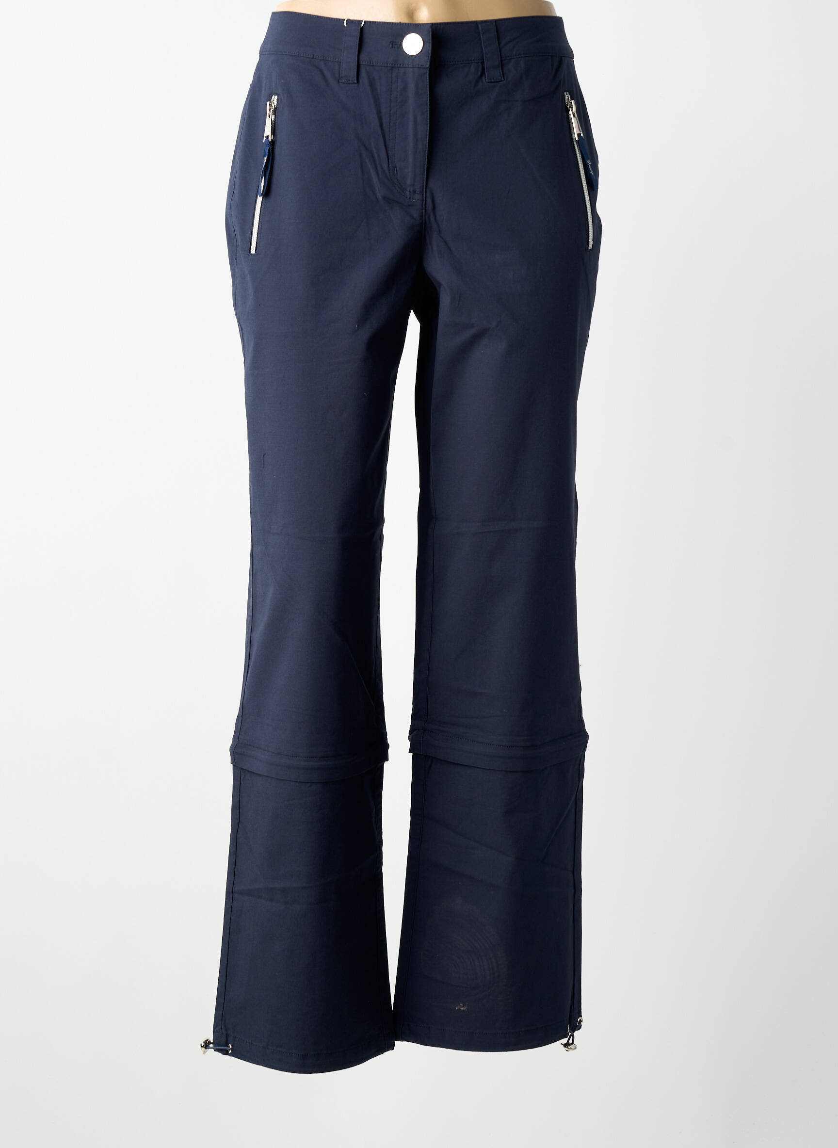 Pantalon droit stretch taille normale bleu SHEEGO femme