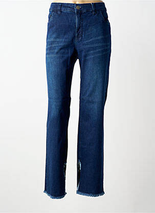 Jeans coupe droite stretch taille normale bleu SHEEGO femme