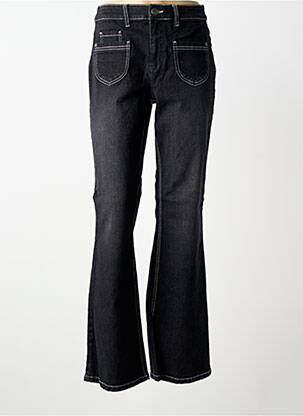 Jeans coupe droite stretch taille normale noir SHEEGO femme